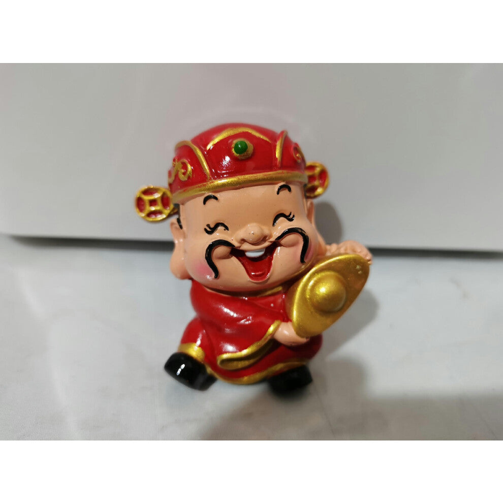 (Yuanbao Cai God, 5*4.5*6cm) Q Version Of Caishen Grandpa Automobile Swing Cake Decoration Desktop Small Swing Packing Crafts And Speaker Factory Dire