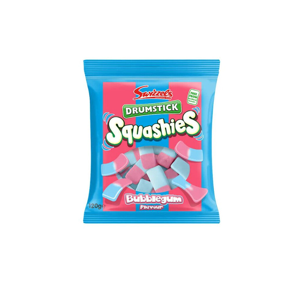 Swizzels Drumstick Squashies Bubblegum Flavour, 120g (Pack of 3)