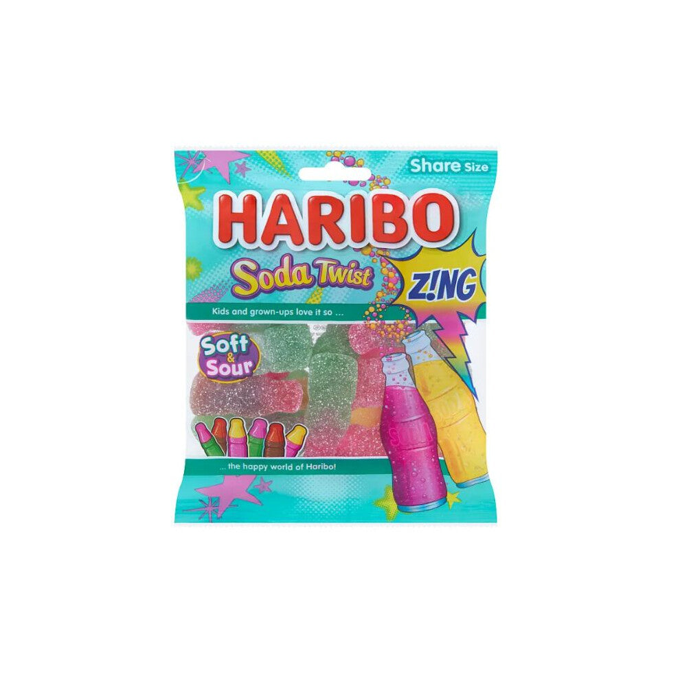 HARIBO Soda Twist Zing 160g (Pack of 3)