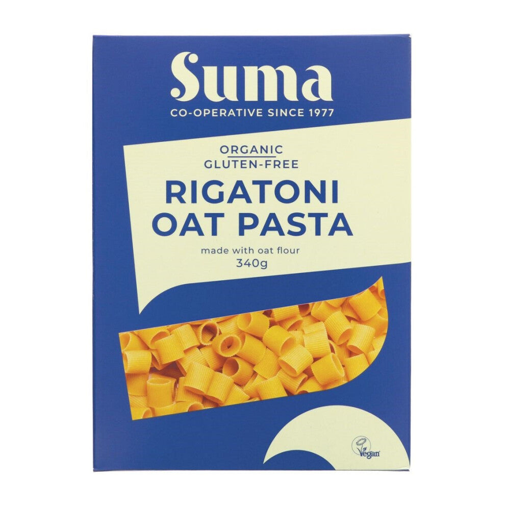 Suma Rigatoni Oat Pasta Organic 340g (Pack of 12)