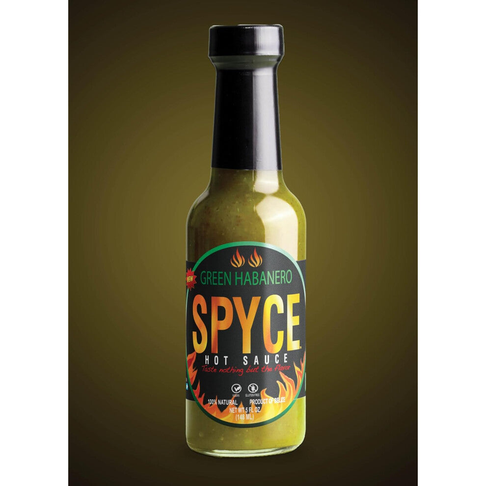 (Pack Of 12) Spyce Hot Sauce Green Habanero Hot Sauce 148mL