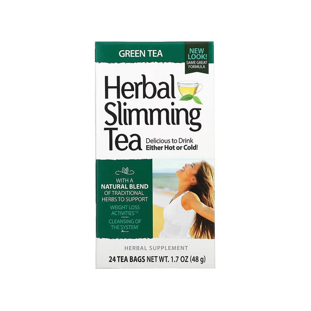 Herbal Slimming Green Tea Weight Loss Tea Burn Fat Brain-Boosting Natural slimming tea- 24 Bags 1.7 Oz (48 G)