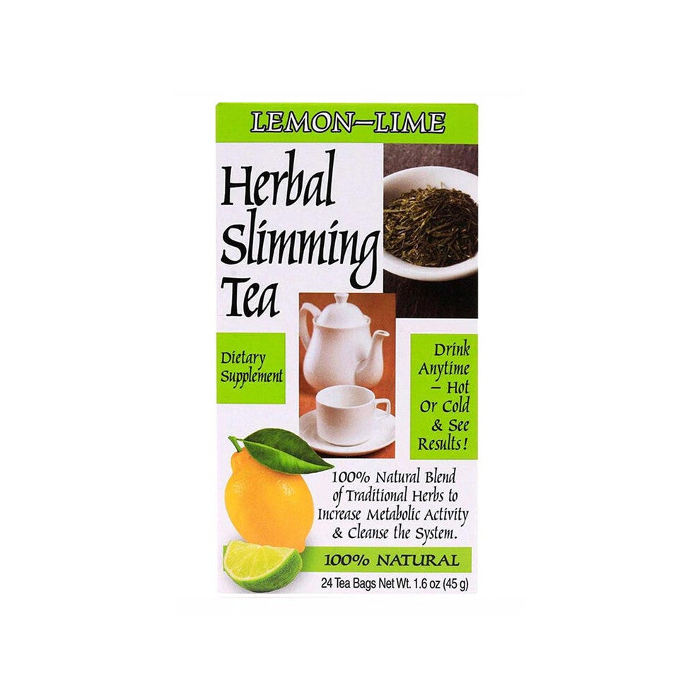 Lemon Lime Flavored Herbal Slimming Tea Bag limming Weight Loss Tea Fast Burn Fat 45grams