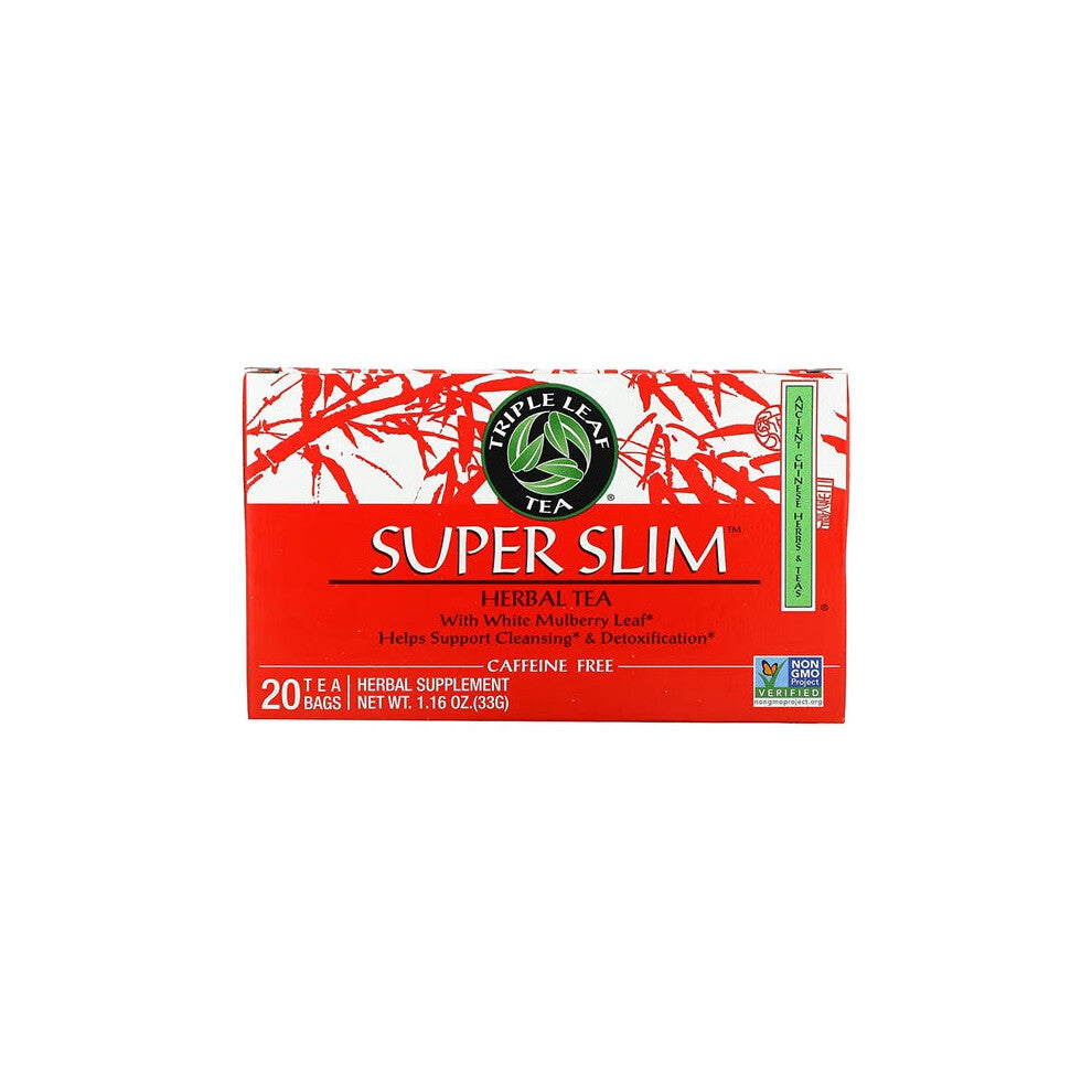 Super Slim Herbal Tea Bags Support Cleansing And Detoxification, Fat Burn, Healthy Digestion Pack of 20 -