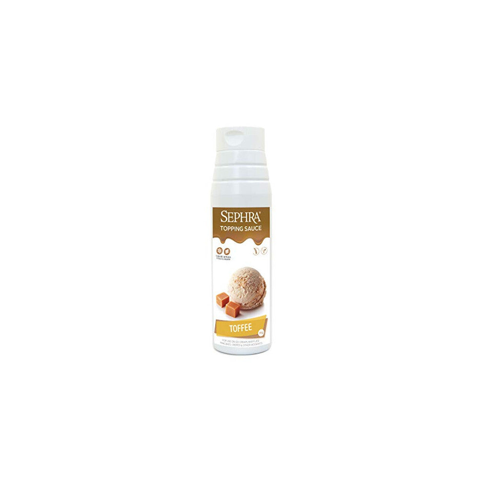 Sephra Toffee Dessert Topping Sauce 1kg ? Convenient Squeezy Bottle ? Syrups for Ice Cream, Waffles, Pancakes, Crepes, Milkshakes, Smoothies, Sorbets,
