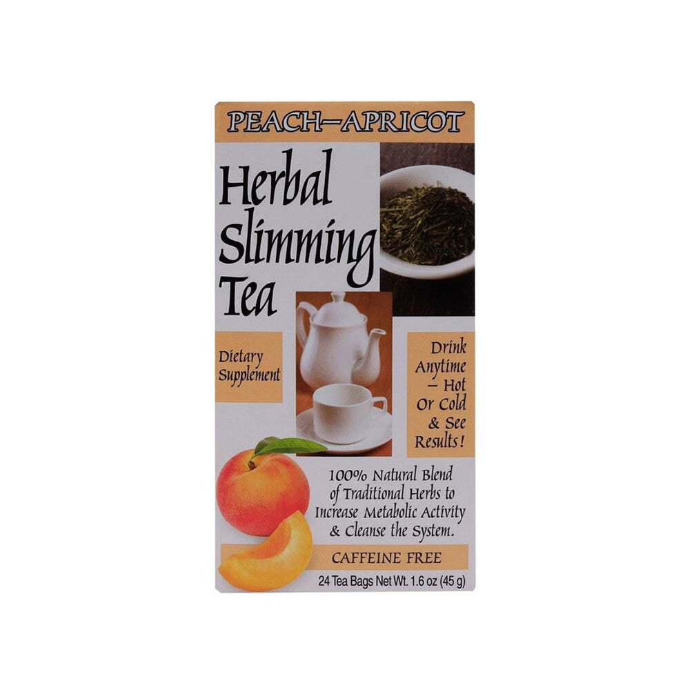 Herbal Slimming Peach-Apricot Tea Herbal Slimming Weight Loss Tea 100% Natural Herbs 24 Tea Bags