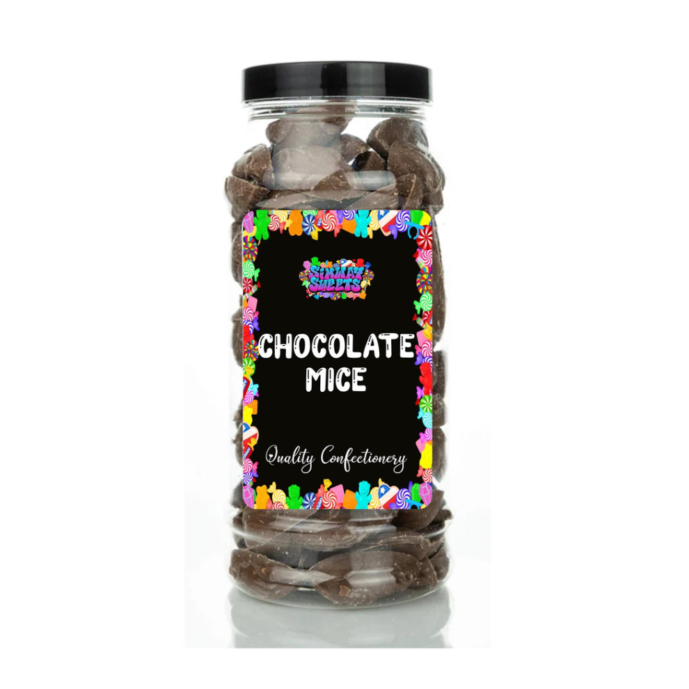 Milk Chocolate Mice Retro Sweets Gift Jar