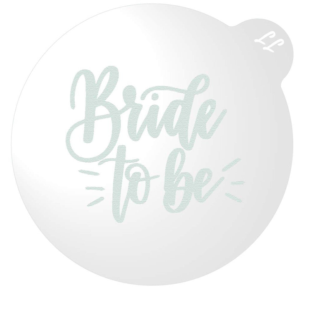 LissieLou Bride to Be Cookie Embosser Hen Bridal Bachelorette Party Theme Icing Fondant Stamp - Clear