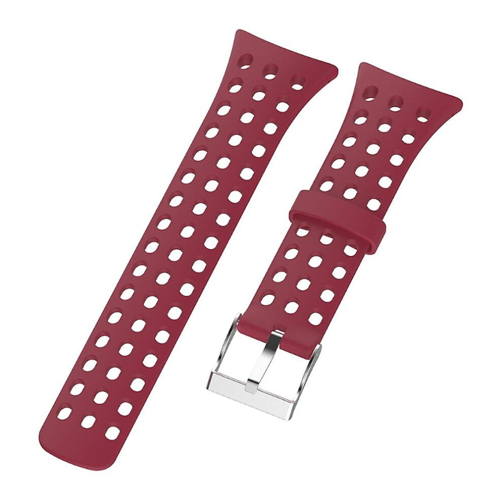 (Wine Red) Silicone Male Strap For Suunto M1 - M2 - M4 - M5