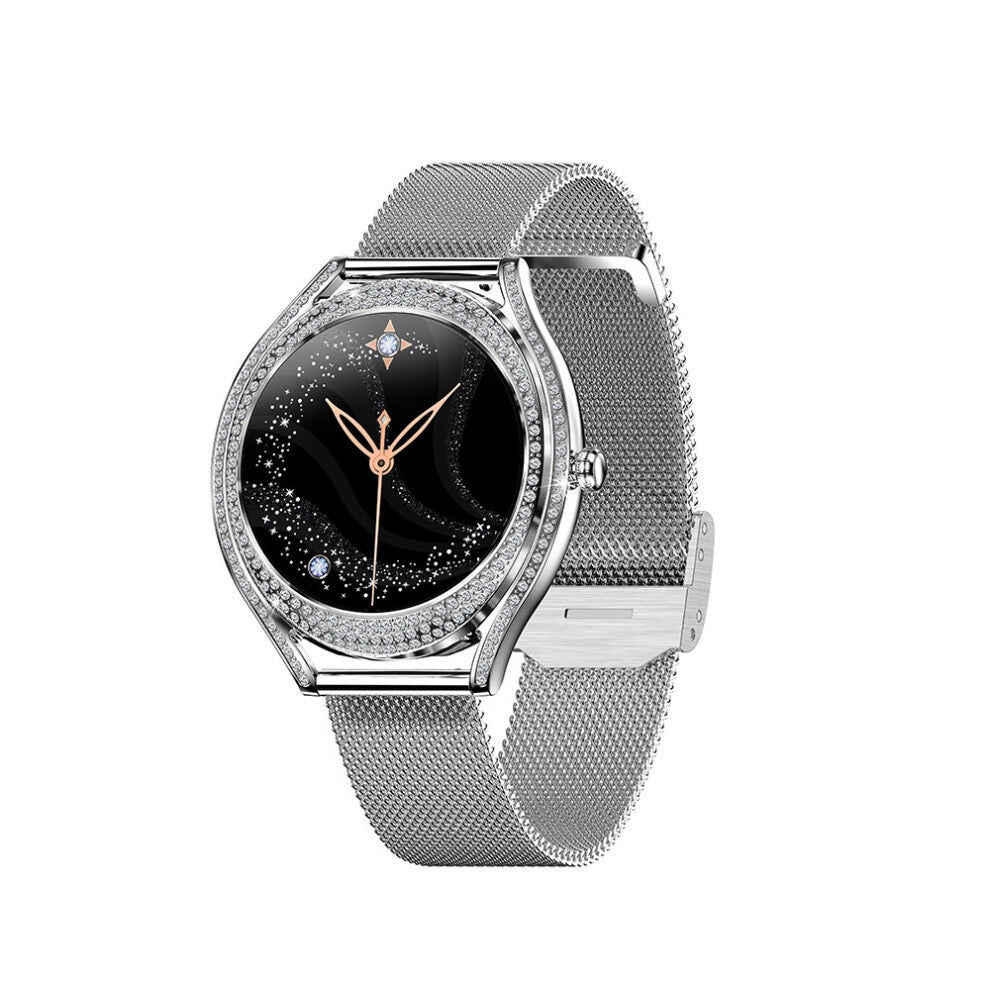 Chronus Smartwatch 1.28" Fitness Tracker with Voice Control (Silver)