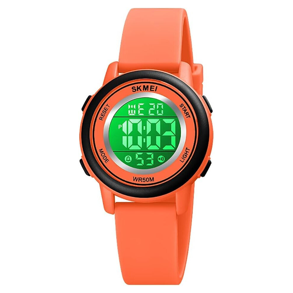 VEANXIN Kids LED Digital Electrical Luminescent Silicone Outdoor Sport Waterproof Alarm Children Dress Wrist Watch with Stopwatch for Boys Girls