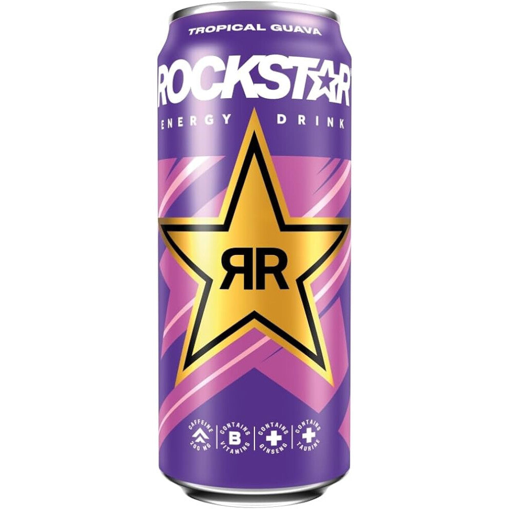 (Pack of 6) Rockstar Punched Tropical Guava 500ml Energy Drink