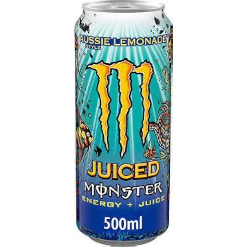Monster Juiced Aussie Lemonade Energy Drink 12 X 500ml