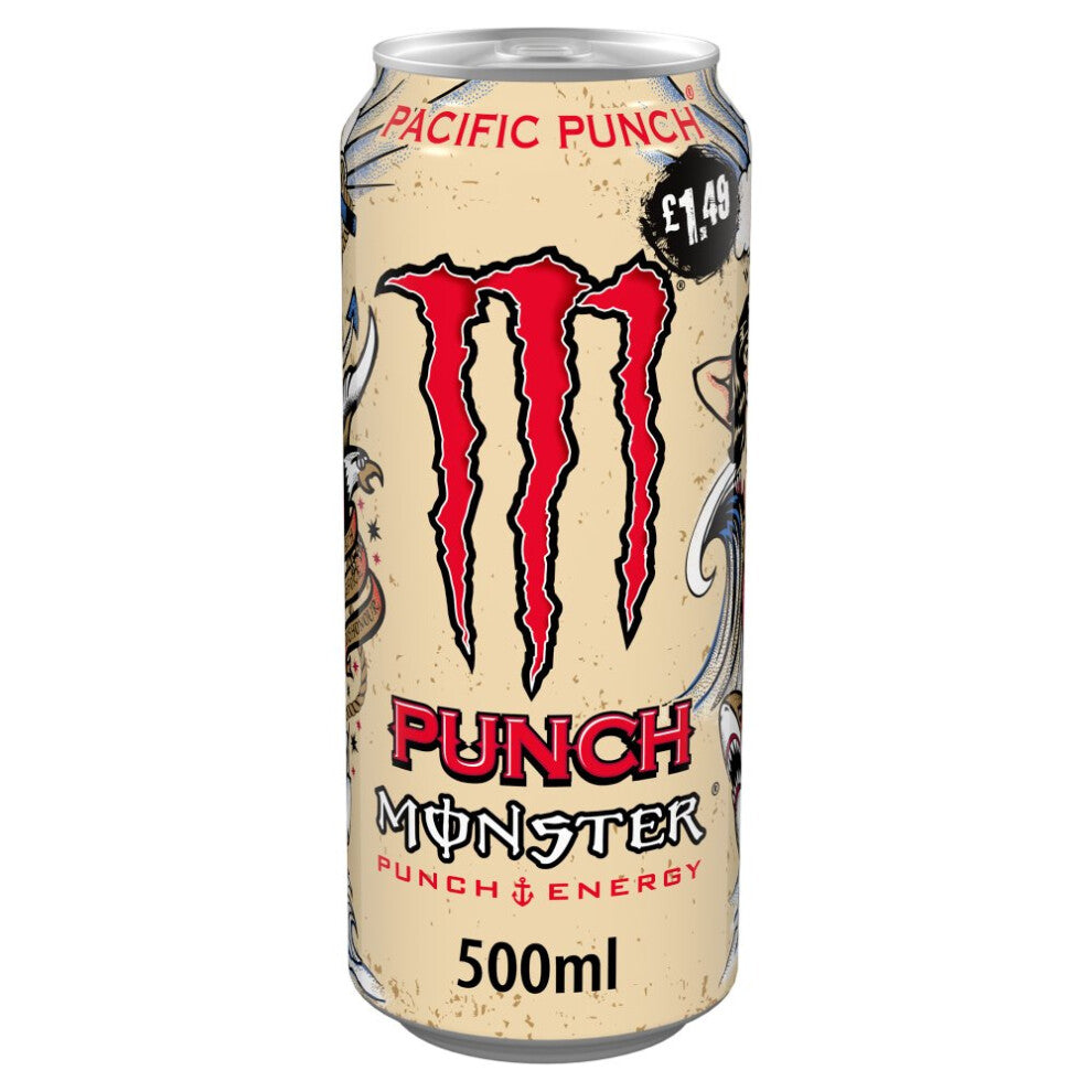 Monster Energy Pacific Punch 12 X 500ml Energy Drink Can