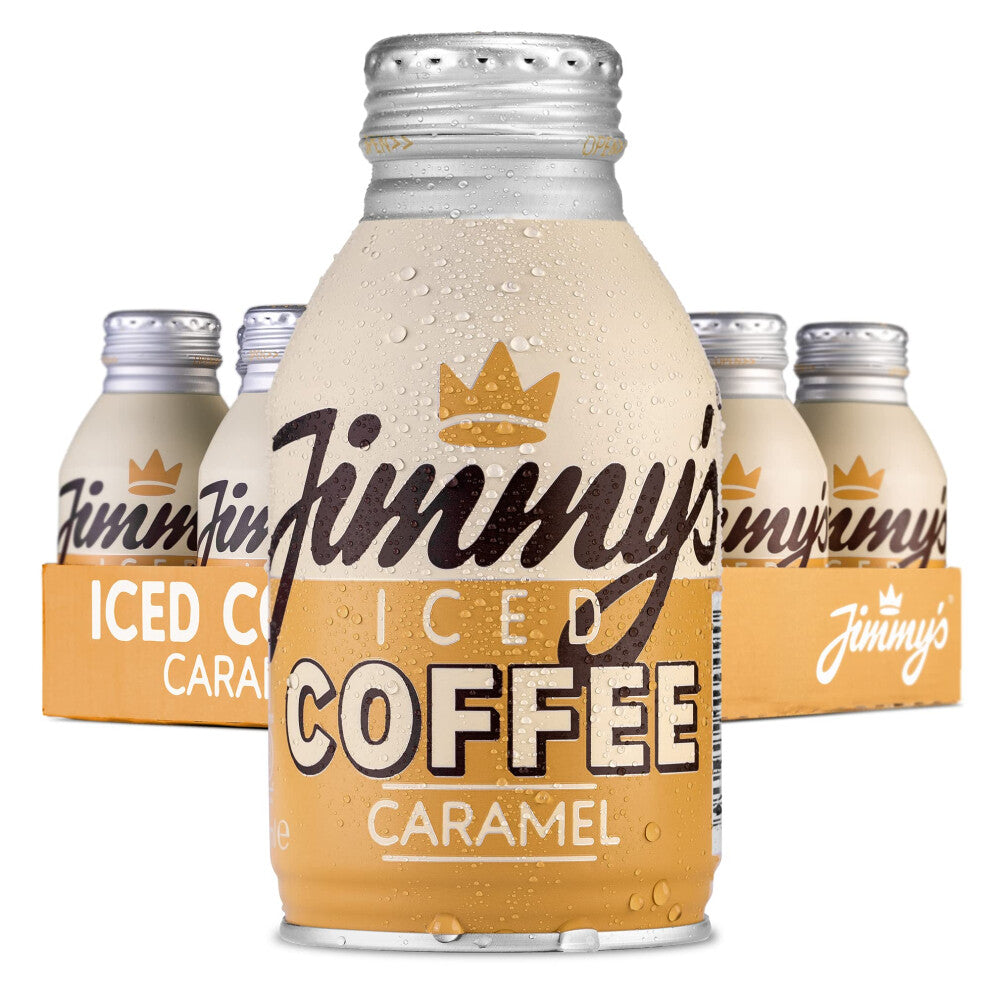 Jimmys Ice Coffee Bottle Caramel Tasty Treat 12 X 275ml