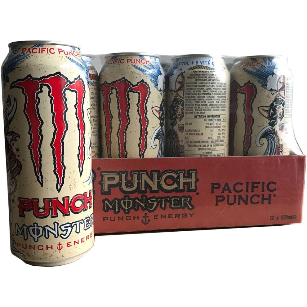 (Pack Of 6) Monster Pacific Punch Energy Drink 500ml