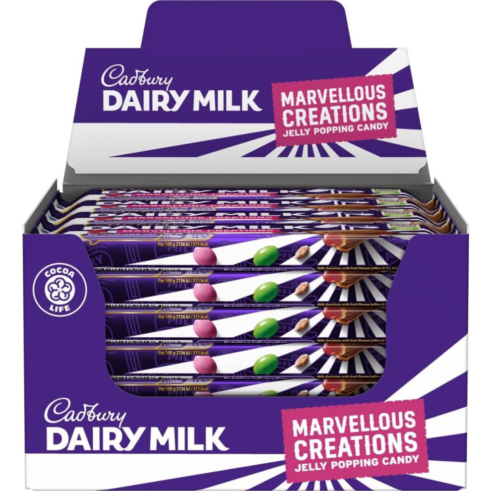 (Pack Of 3) Dairy Milk Marvellous  Jelly Popping Candy Bar 47g
