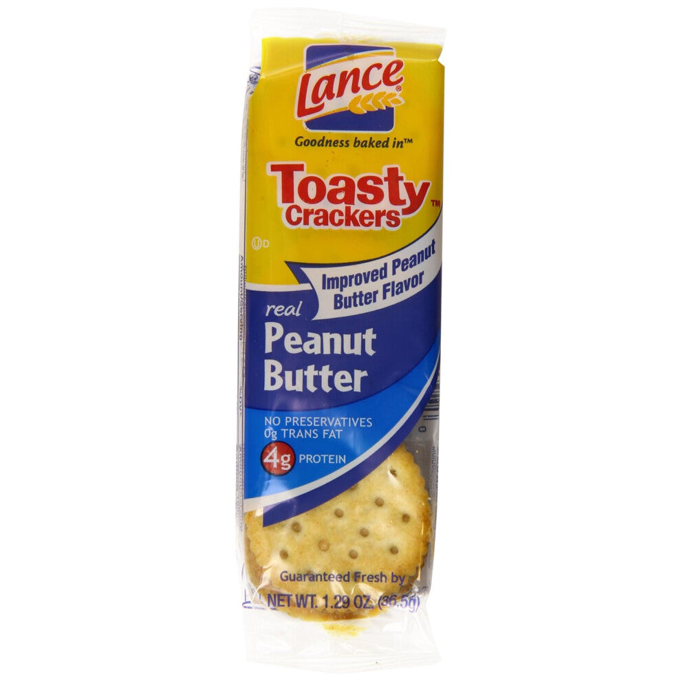 Lance Toasty Peanut Butter Sandwich Crackers, 1.29 oz., 40 pk.