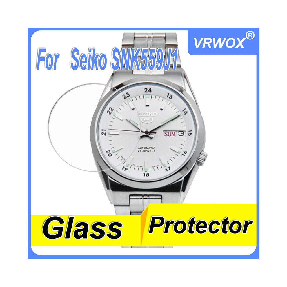 (SNK559J1) 3Pcs Tempered Glass For Seiko5 SNK559J1 793 807K2 567J1 809K1 803 805K2 789K1 357  619 Watch Scratch Resistant Screen Protector  Screen Pro