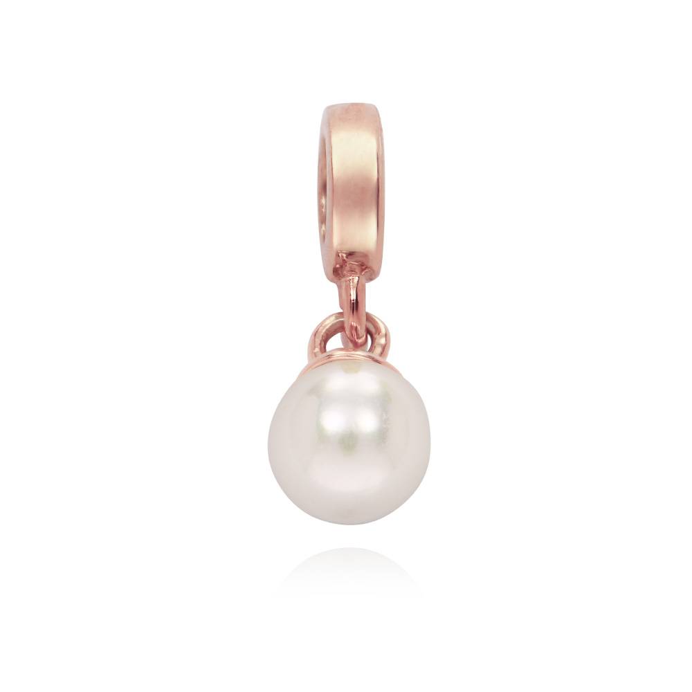 Pearl Charm in 18ct Rose Gold Plating