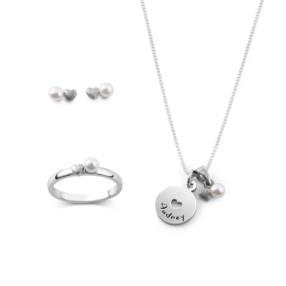 Pearl Jewellery Set for Girls in Sterling Silver