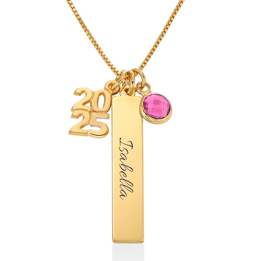 Graduation Charm Necklace in 18ct Gold Vermeil