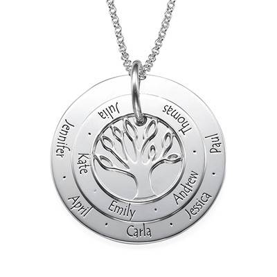 Personalised Mum Jewellery - Family Tree Necklace