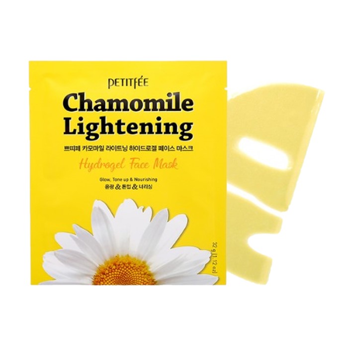 PETITFEE - HYDROGEL MASK PACK # Chamomile Lightening- 5pc Matron Inn