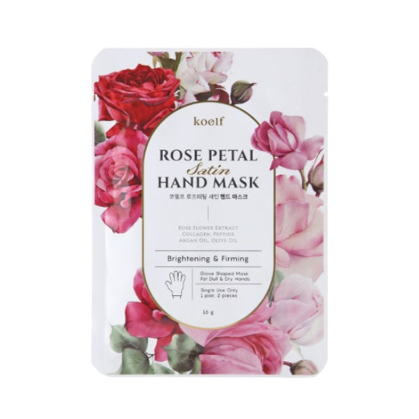PETITFEE - Koelf Rose Petal Satin Hand Mask - 6g X 1pc