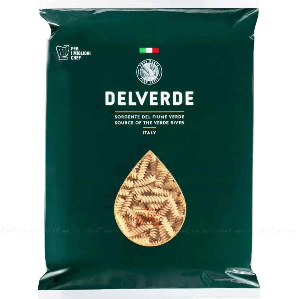 Delverde Fusilli Italian Durum Wheat Semolina Pasta Verde River 3kg