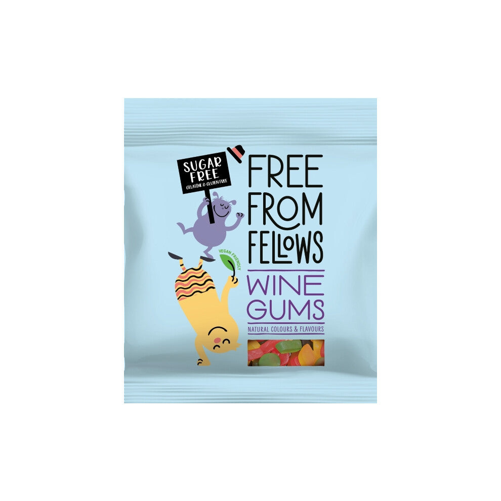 FREE FROM FELLOWS Wine Gums 100g (Pack of 10)