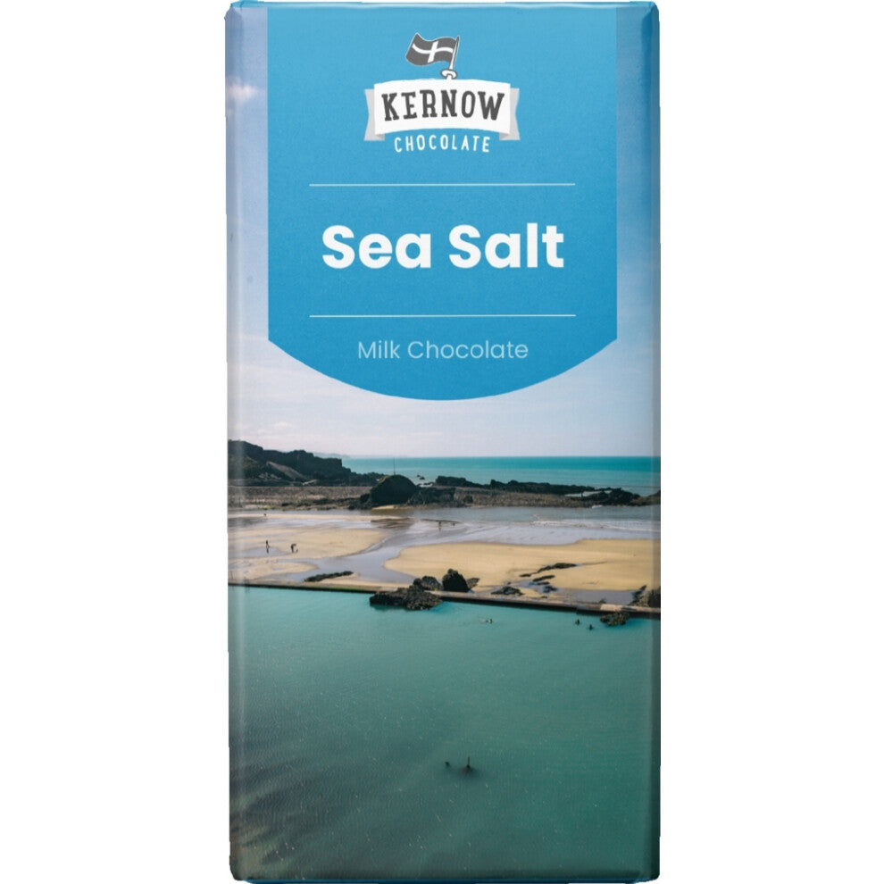 KERNOW Sea Salt Milk Chocolate Bar 100g (Pack of 20)