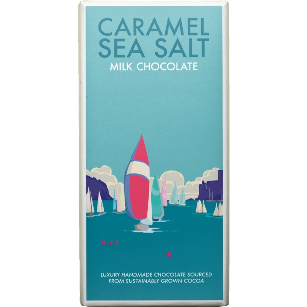 KERNOW Becky Bettesworth Caramel Sea Salt Milk Choc Bar 100g (Pack of 20)