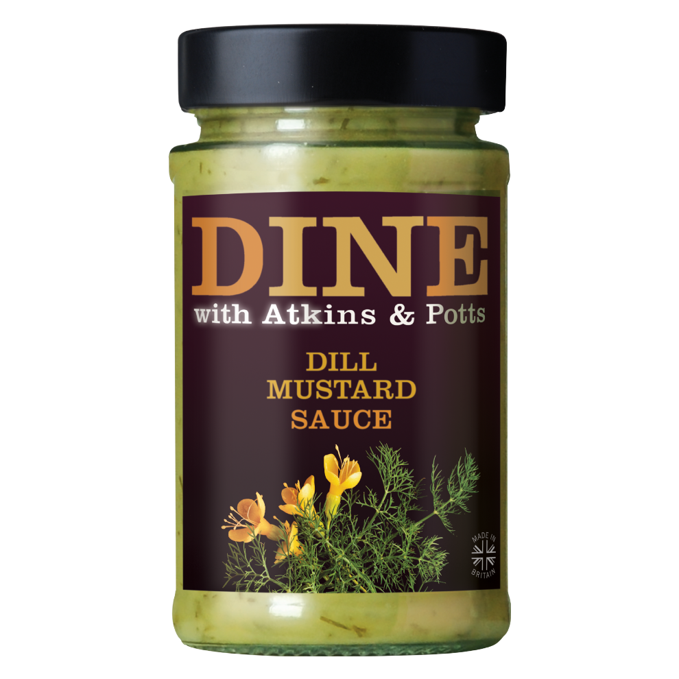 ATKINS & POTTS Dill Mustard Sauce 185g (Pack of 6)