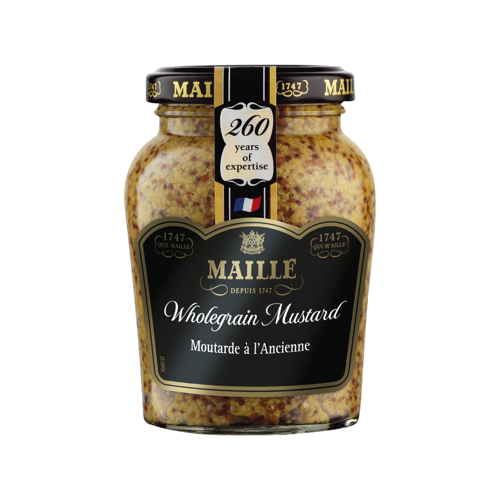 MAILLE Mild Wholegrain Mustard 210g (Pack of 6)