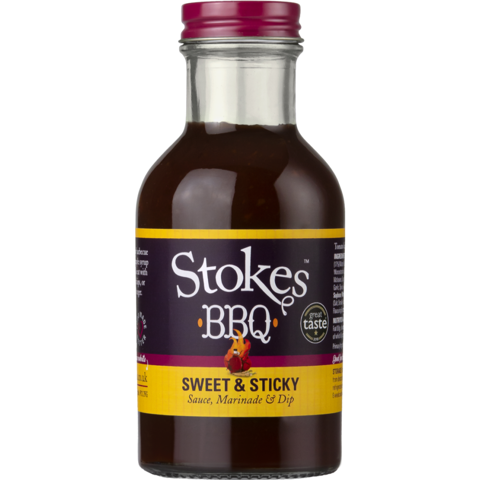 STOKES Sweet & Sticky BBQ Sauce 325g (Pack of 6)