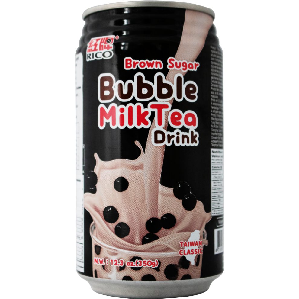 RICO Brown Sugar Bubble Milk Tea Drink 350g (Pack of 24)