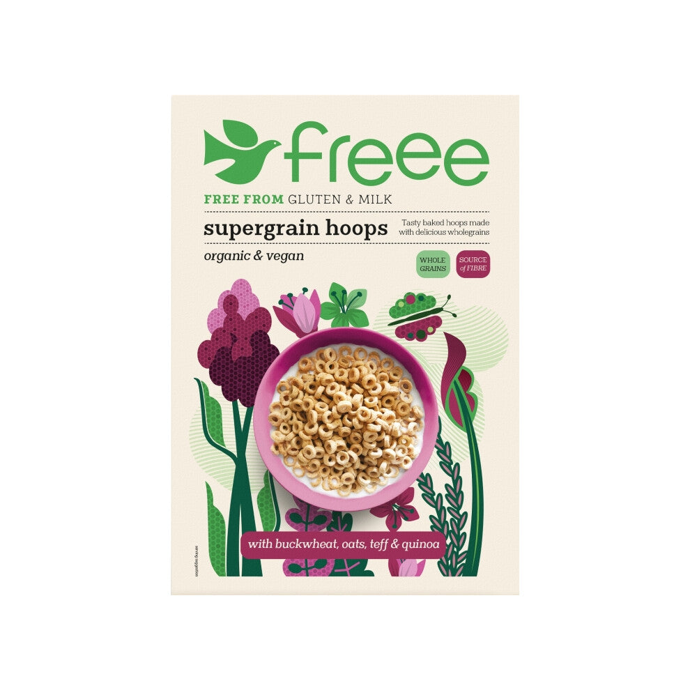 DOVES FARM Freee - Supergrain Hoops 300g (Pack of 5)