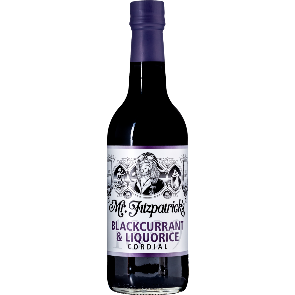 MR FITZPATRICK'S Blackcurrant & Liquorice Cordial 500ml (Pack of 6)