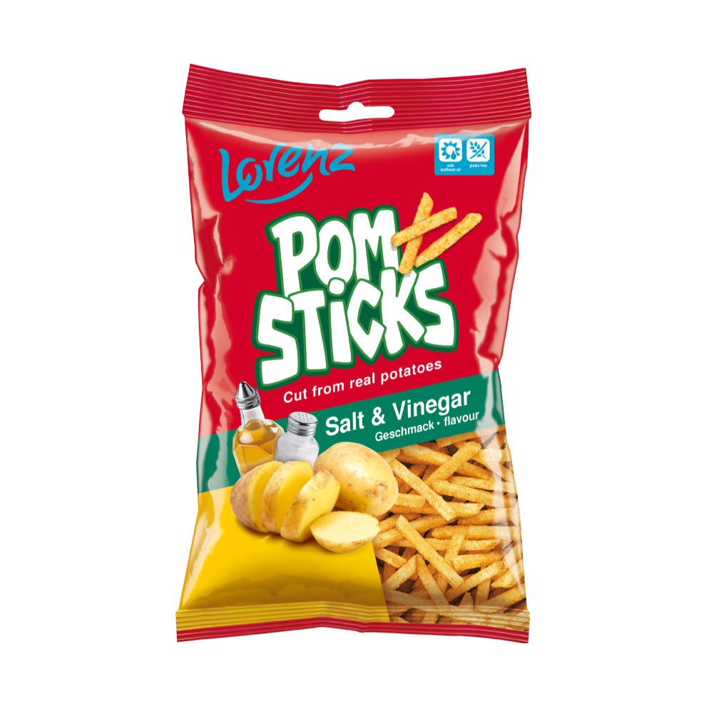 LORENZ Pomsticks - Salt & Vinegar 85g (Pack of 14)