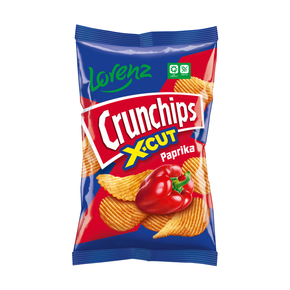LORENZ Crunchips - Paprika 130g (Pack of 10)