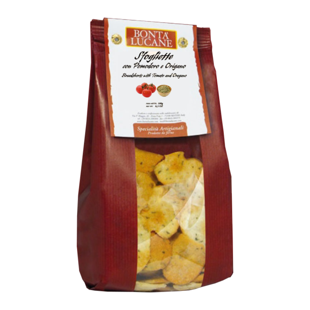 BONTA LUCANE Sfogliette - Breadshorts al gusto Pizza 180g (Pack of 10)