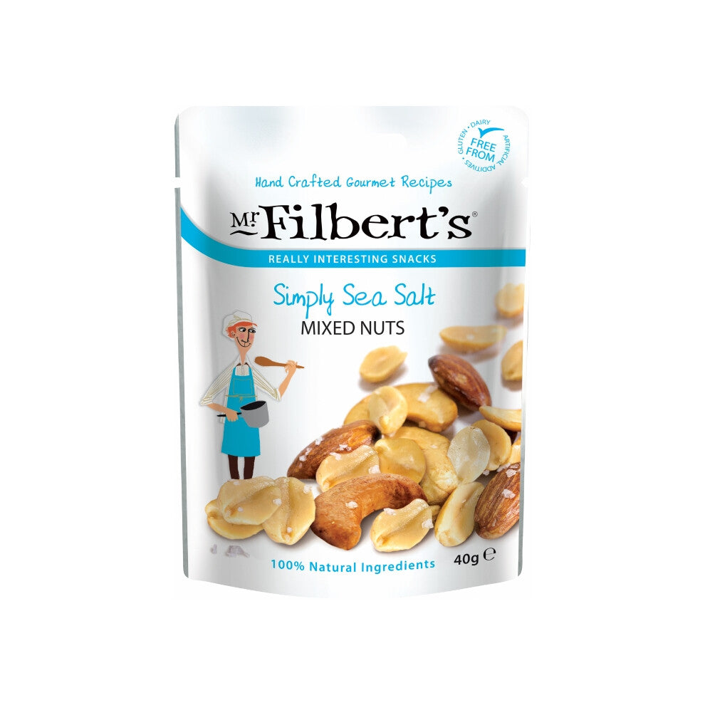 MR FILBERT'S Simply Sea Salt Mixed Nuts 40g (Pack of 20)