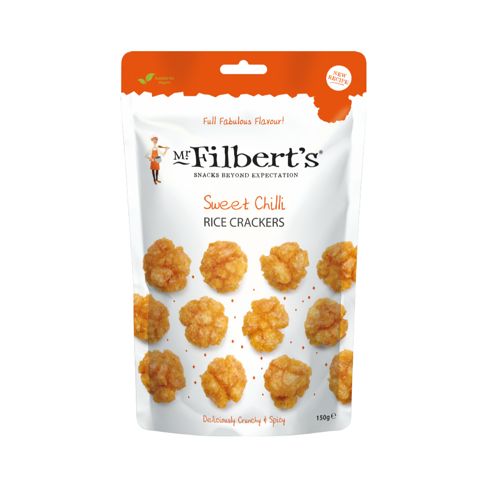 MR FILBERTS Sweet Chilli Rice Crackers 150g (Pack of 6)