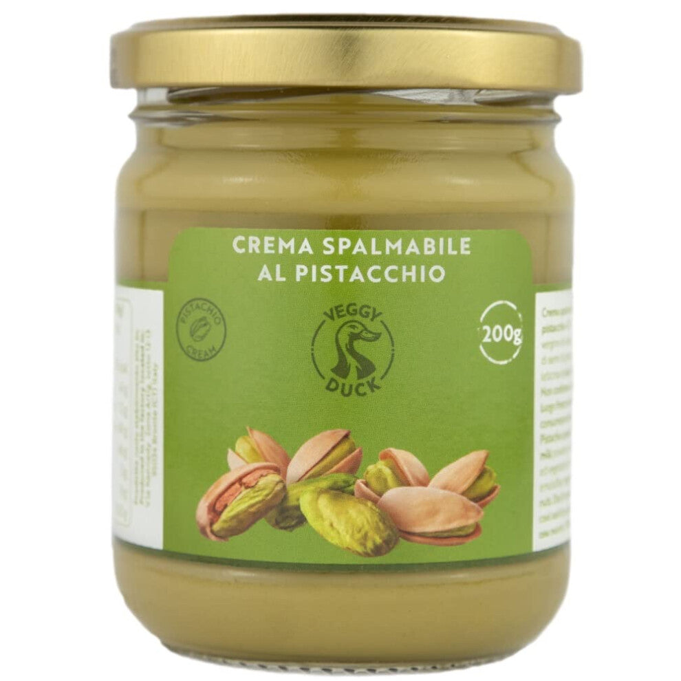 - Sweet Spreadable Pistachio Cream (200g) | Italian Artisan Food Gourmet | with 45% of Mediterranean Pistachios | Suitable for Breakfasts & Desserts