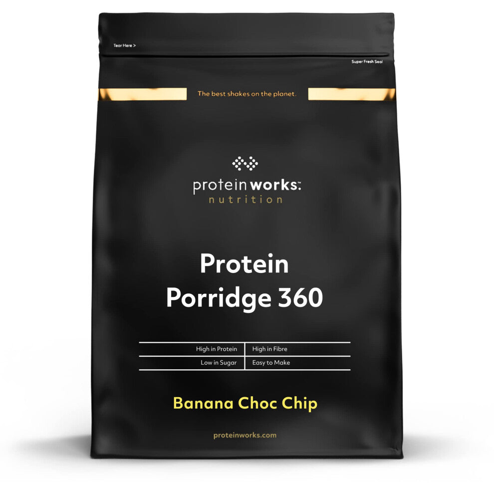 - Protein Porridge 360 , High Protein, Low Sugar Breakfast , Added Vitamins , Low GI, Wholegrain Oats , High Fibre , 26 Servings , Apple & Cinnamon ,