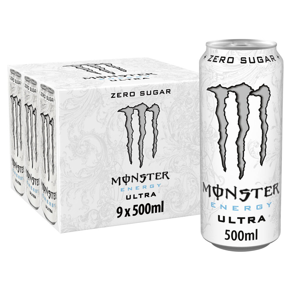 Monster Ultra Energy Drink, 9 x 500ml