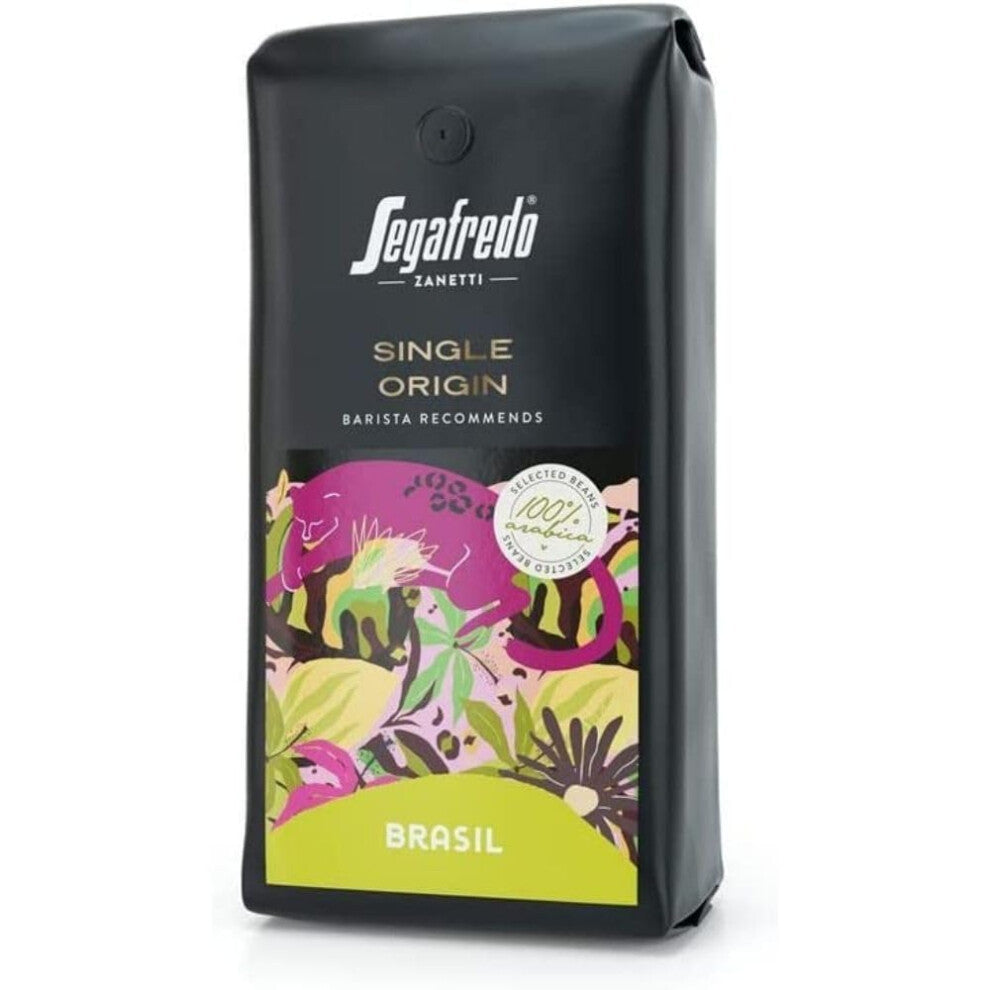 Coffee Beans Single Origin Brasil 100 Percent Arabica - 1Kg Pack - Barista Recommends - Selected Roasted Coffee Beans, Hints of dried Fruit with Nuts