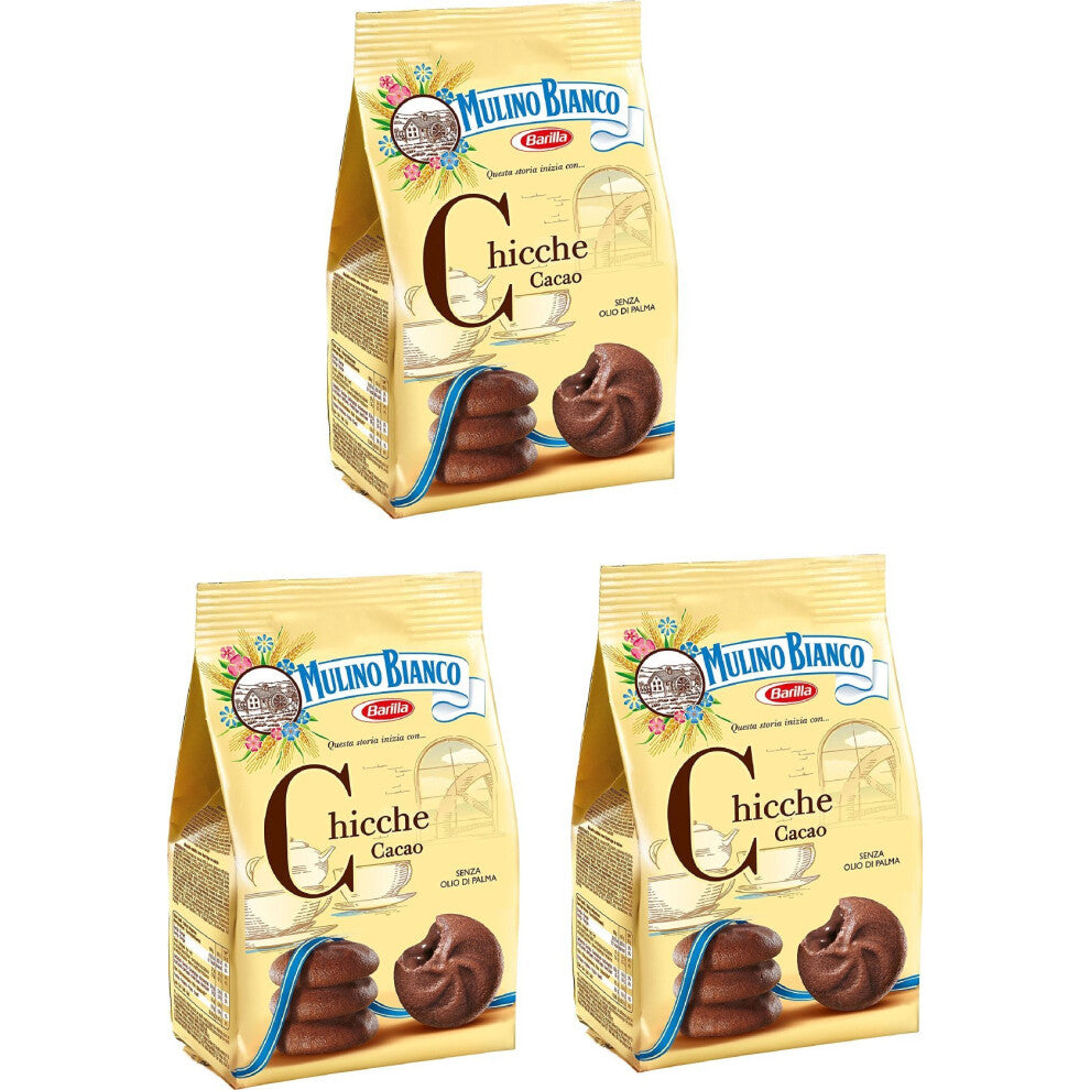 3x Mulino Bianco Chocolate Biscuits Cookies Snack 200 g
