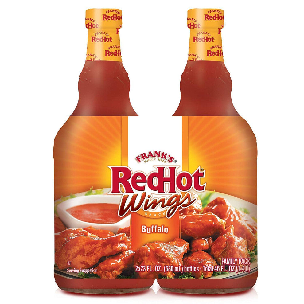 Redhot Buffalo Wing Sauce, Pepper, 1360 millilitre(680 ml X Pack of 2)